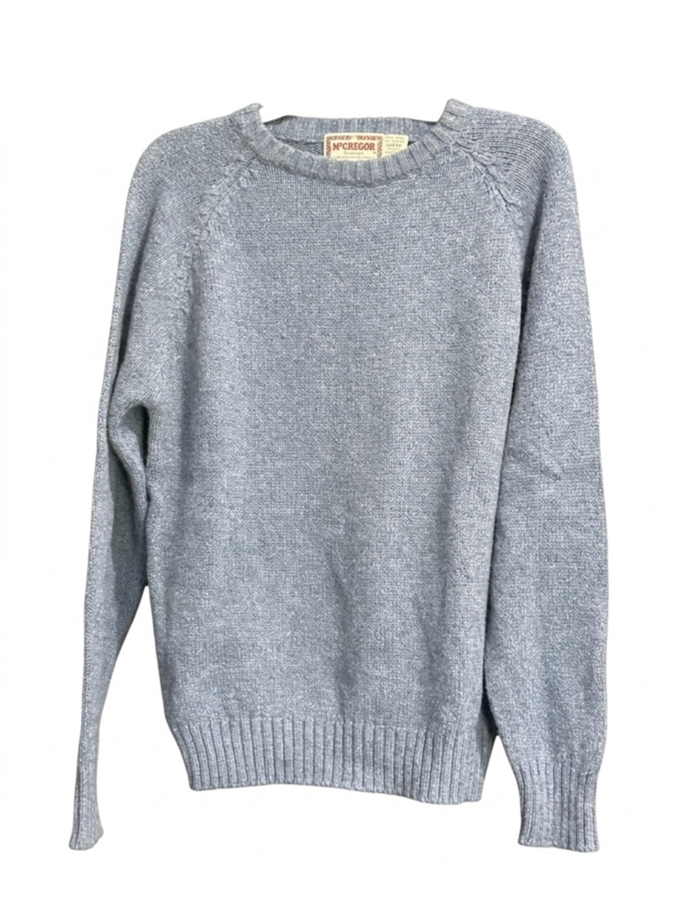 Vintage McGregor Blue Wool Blend Pullover Sweater Size Large